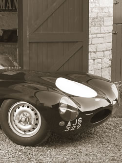 Jaguar D type out in the Spring air
