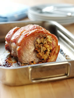 Roasted pork loin