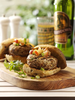 Burgers in wholemeal bread