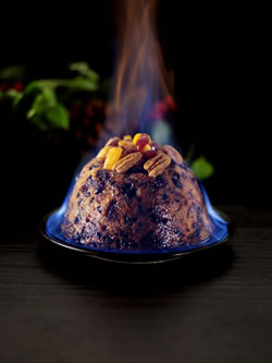 Flaming Christmas Pudding